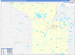 Mankato-North Mankato Metro Area Digital Map Basic Style